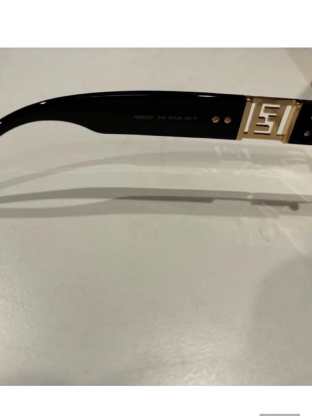 Fendi x Versace Collab Mens V3 Sunglasses NEW Black Gold With Case Cloth and Box